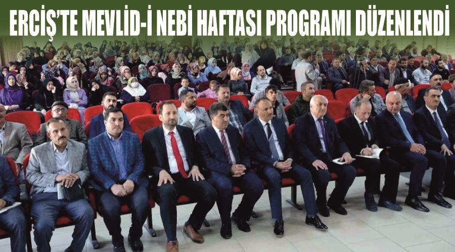 Erciş’te Mevlid-i Nebi Haftası programı düzenlendi