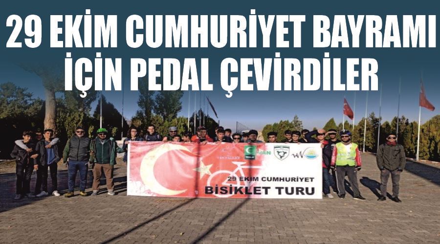 29 Ekim Cumhuriyet Bayramı için pedal çevirdiler