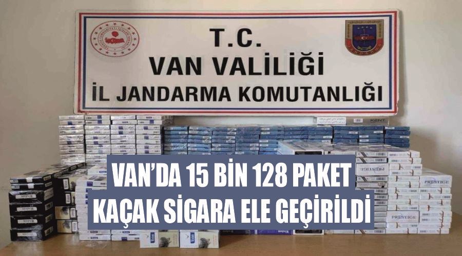 Van’da 15 bin 128 paket kaçak sigara ele geçirildi