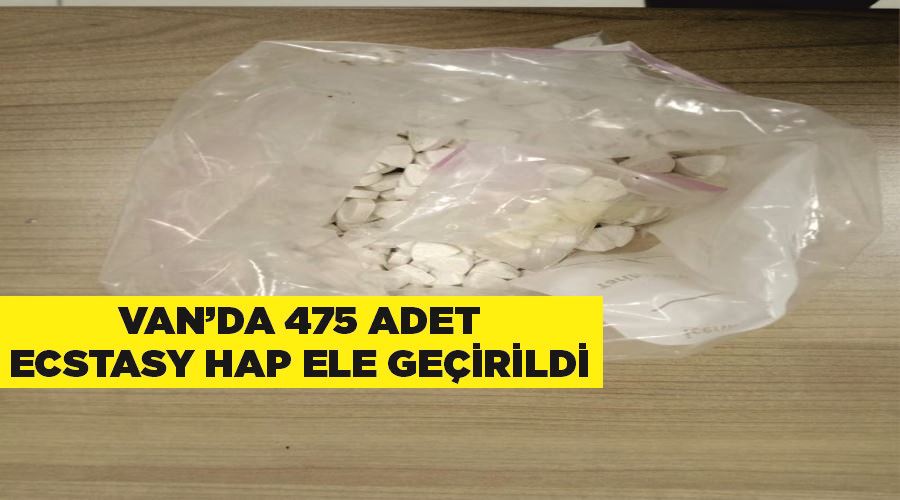 Van’da 475 adet ecstasy hap ele geçirildi