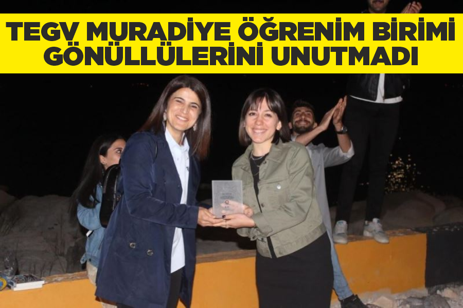 TEGV Muradiye öğrenim birimi, gönüllülerini unutmadı