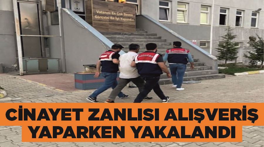 Cinayet zanlısı alışveriş yaparken yakalandı