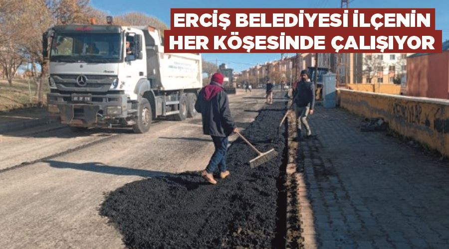 Erciş Belediyesi ilçenin her köşesinde çalışıyor