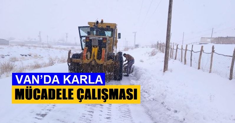 Van’da karla mücadele çalışması