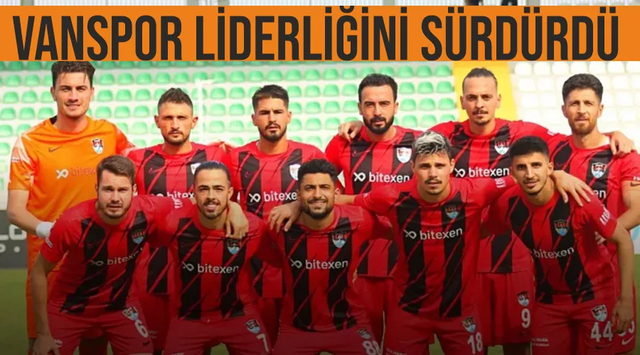 Vanspor liderliğini sürdürdü