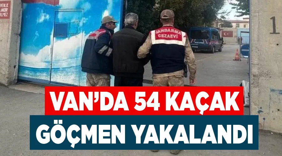 Van’da 54 kaçak göçmen yakalandı