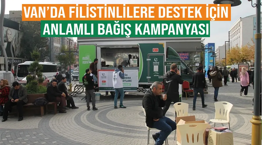 Van’da Filistinlilere destek için anlamlı bağış kampanyası