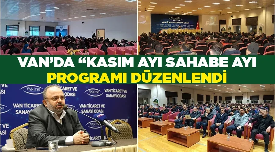 Van’da “Kasım Ayı Sahabe Ayı” programı düzenlendi