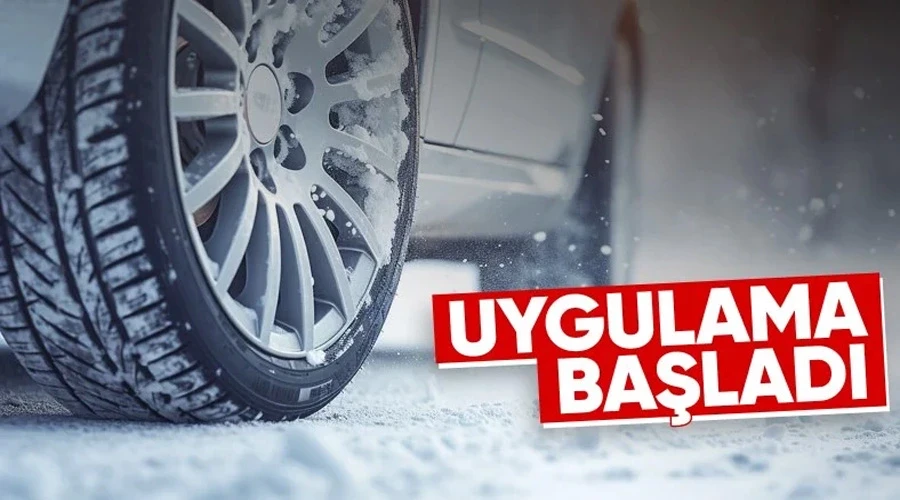 Zorunlu kış lastiği uygulaması 1 Aralık itibarıyla başladı