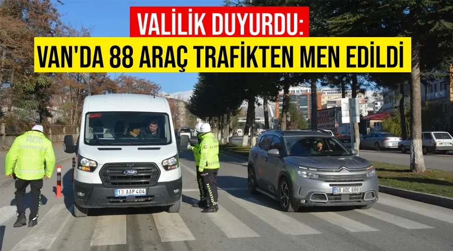 Valilik duyurdu: Van