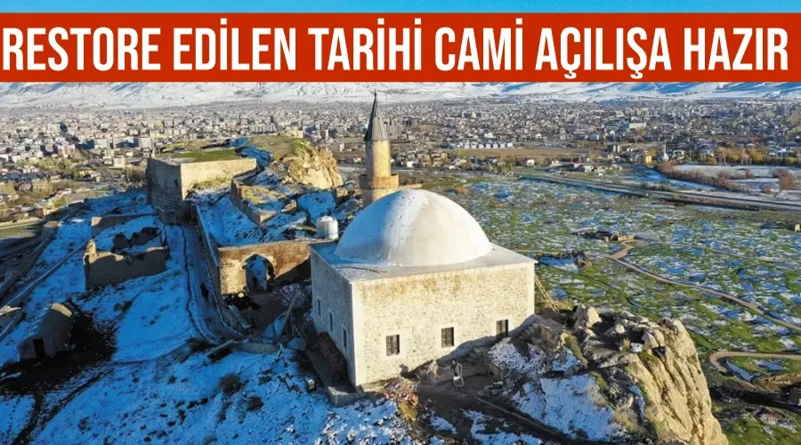 Restore edilen tarihi cami açılışa hazır