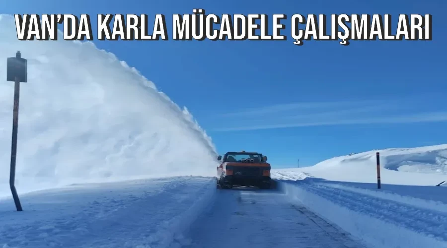 Van’da karla mücadele çalışmaları