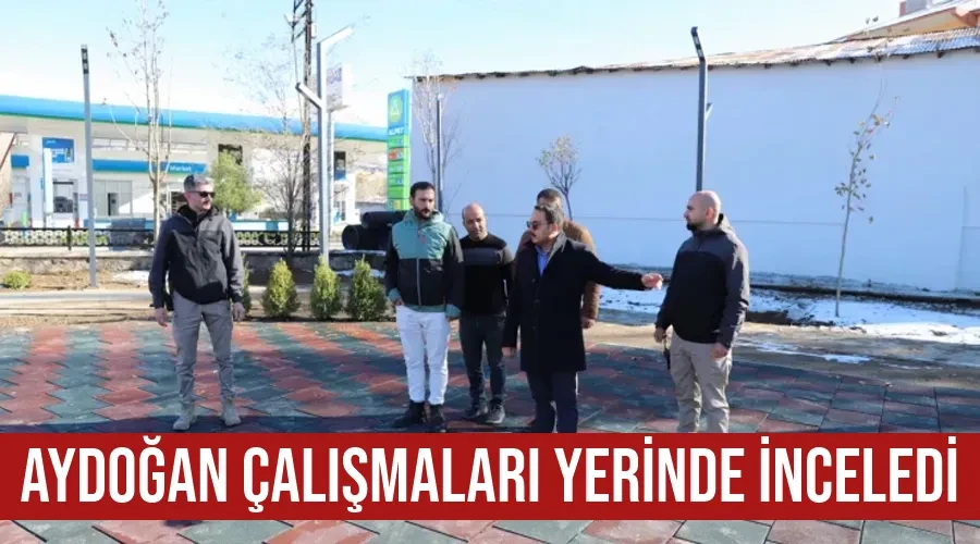 Aydoğan çalışmaları yerinde inceledi