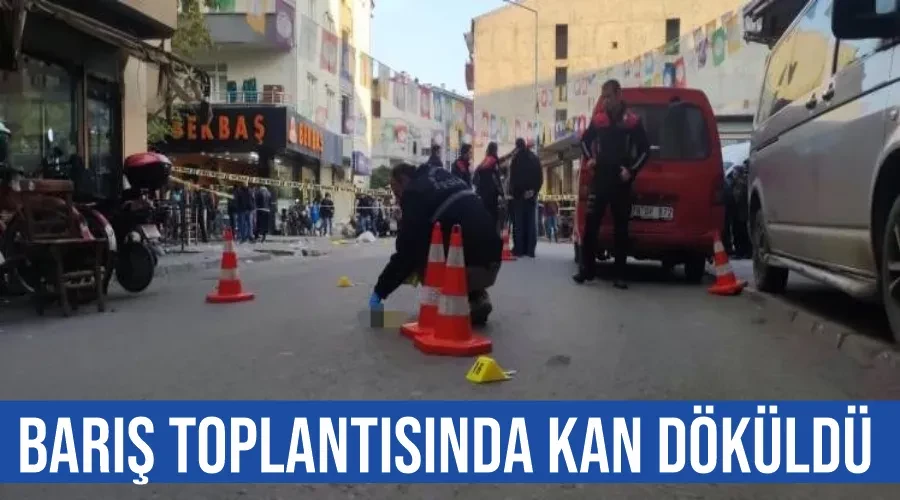 Barış toplantısında kan döküldü