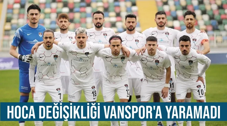 Hoca değişikliği Vanspor