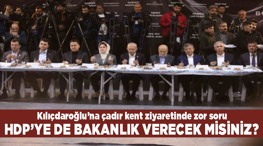 Kılıçdaroğlu’na çadır kent ziyaretinde zor soru: 
