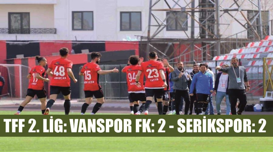 TFF 2. Lig: Vanspor FK: 2 - Serikspor: 2