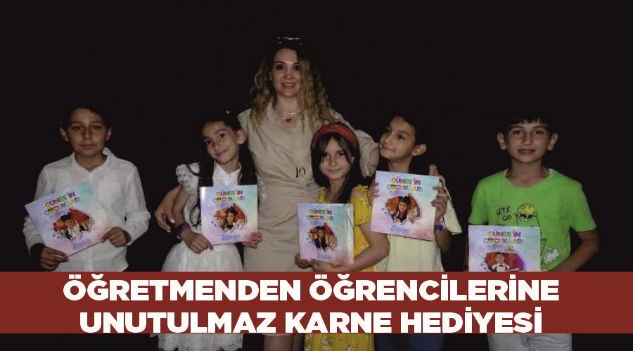 Öğretmenden öğrencilerine unutulmaz karne hediyesi