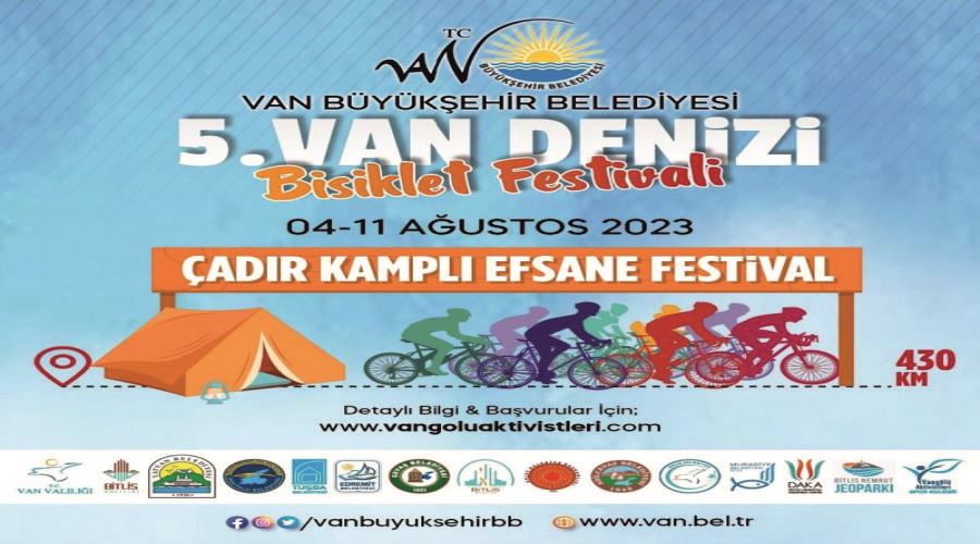 5. Van Denizi Bisiklet Festivali başlıyor