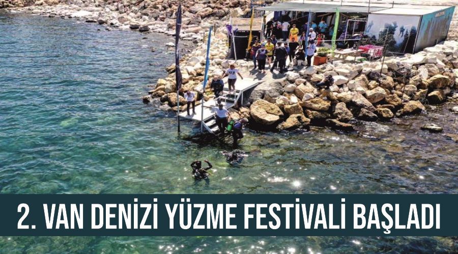 2. Van Denizi Yüzme Festivali başladı