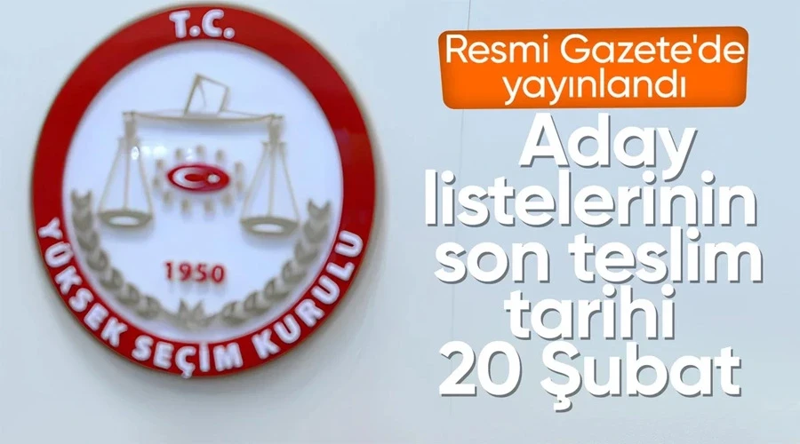 Aday listelerinin teslim yöntemlerine ilişkin YSK kararı Resmi Gazete’de