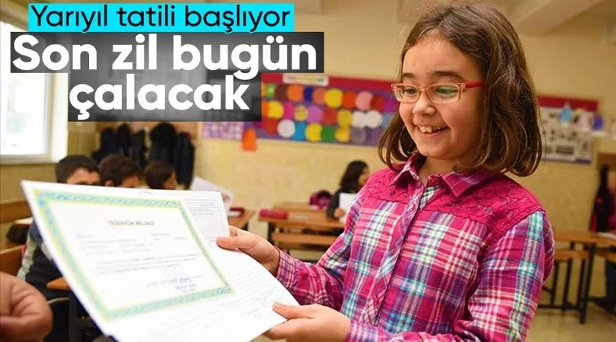 Okullar bugün yarıyıl tatiline girecek