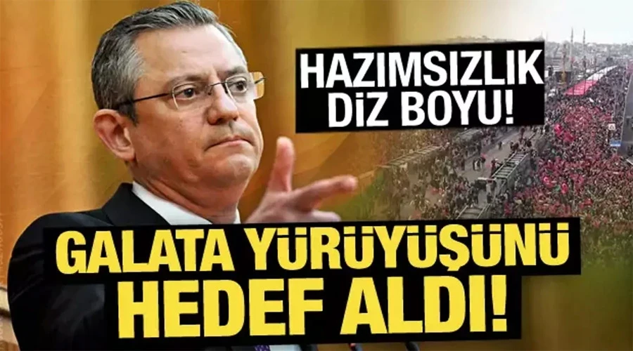 Özgür Özel Galata yürüyüşünü hedef aldı: Çok kötü şeyler olabilirdi!