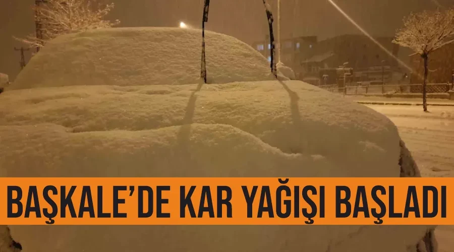 Başkale’de kar yağışı başladı