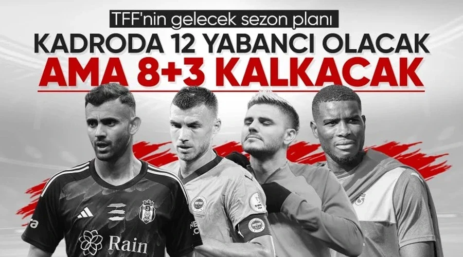 TFF, yabancı kuralını bir kez daha değiştiriyor! İşte detaylar...