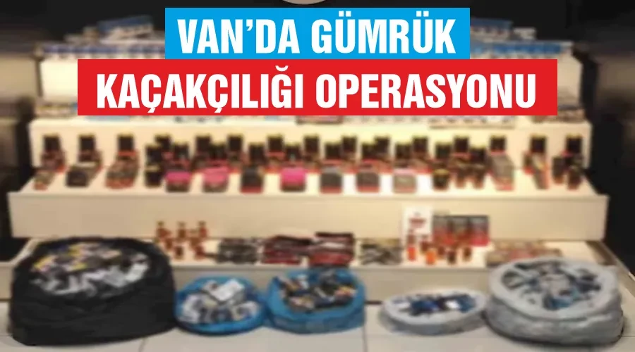 Van’da gümrük kaçakçılığı operasyonu