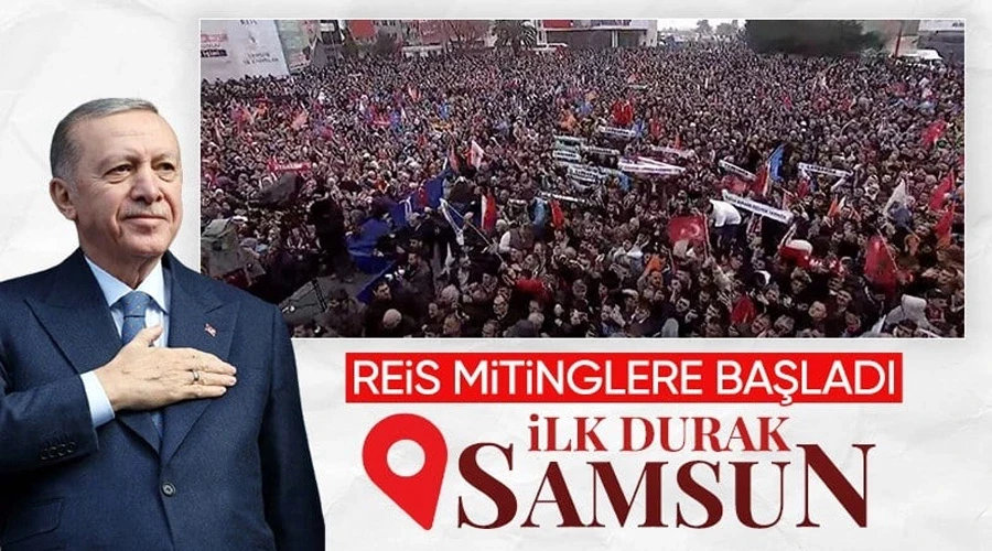 AK Parti ilk mitingini Samsun