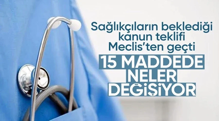 Sağlık alanında düzenlemeler içeren teklif TBMM