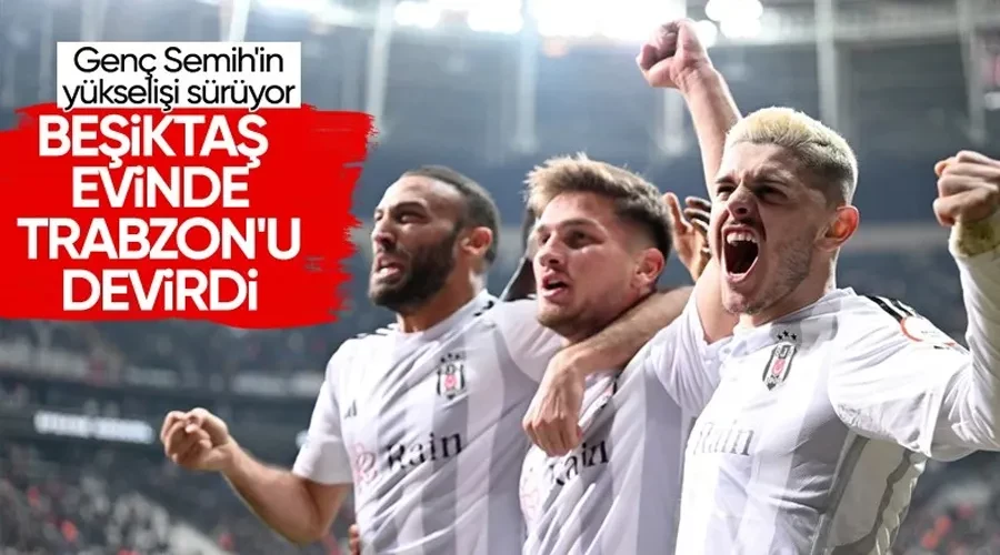 Beşiktaş, Trabzonspor karşısında iki golle güldü