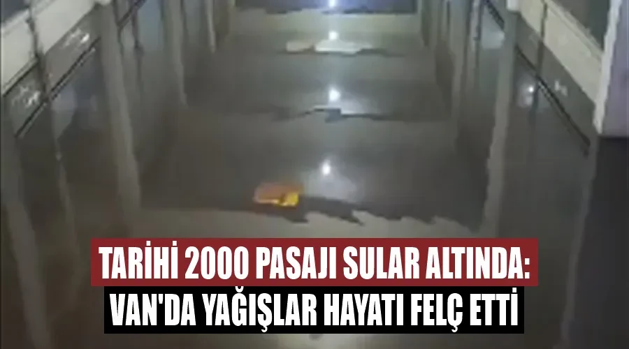 Tarihi 2000 Pasajı Sular Altında: Van