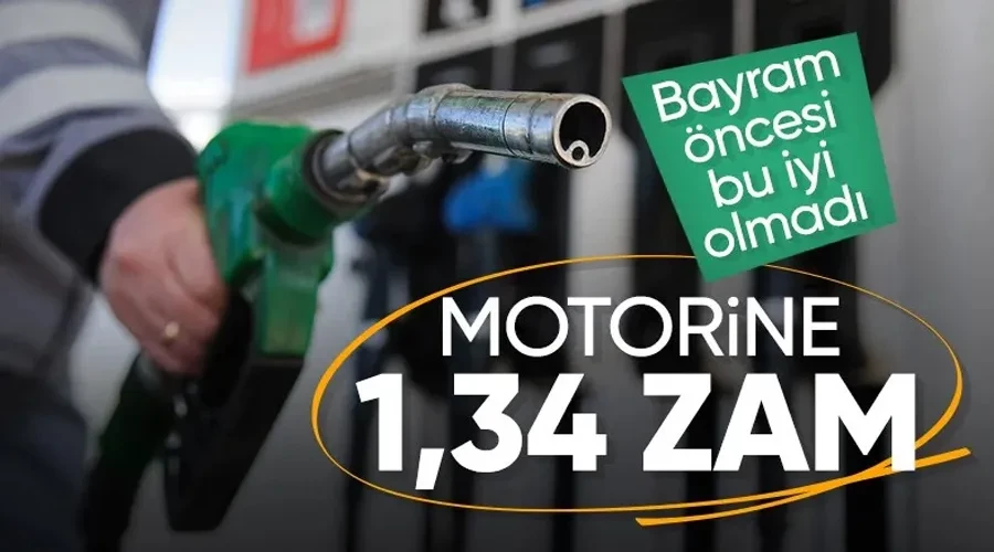 Motorine gece yarısından itibaren zam geliyor