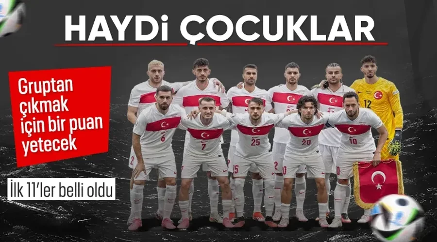 Çekya - Türkiye maçının ilk 11