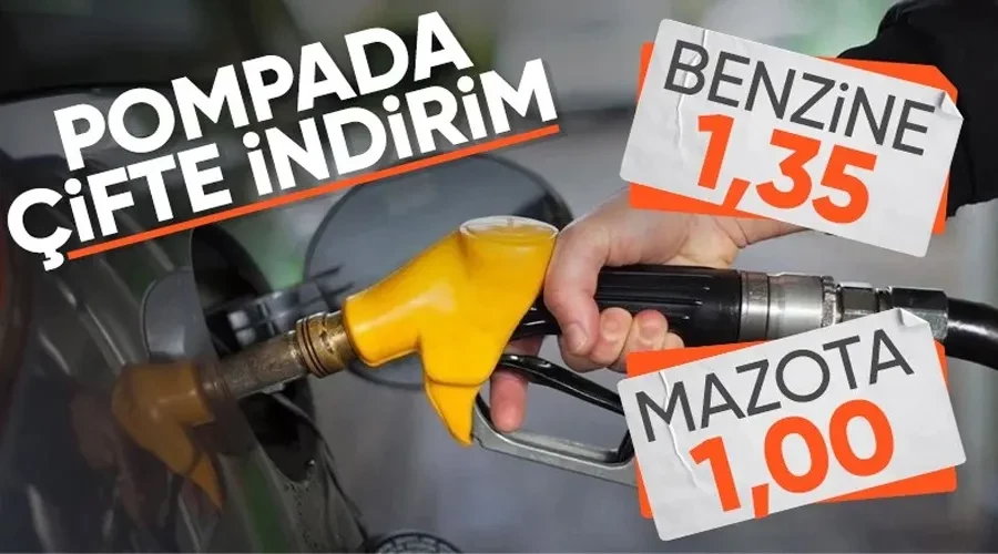 Benzine ve motorine indirim geliyor