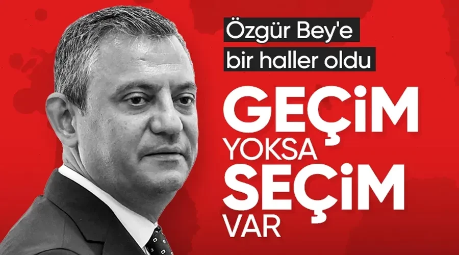 Özgür Özel: Geçim yoksa çok yakında seçim var!