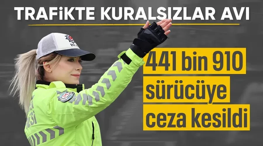 Trafikte bir haftada 2 milyon 408 bin 77 araç denetlendi