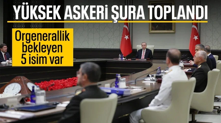 Yüksek Askeri Şura, Cumhurbaşkanı Erdoğan başkanlığında toplandı