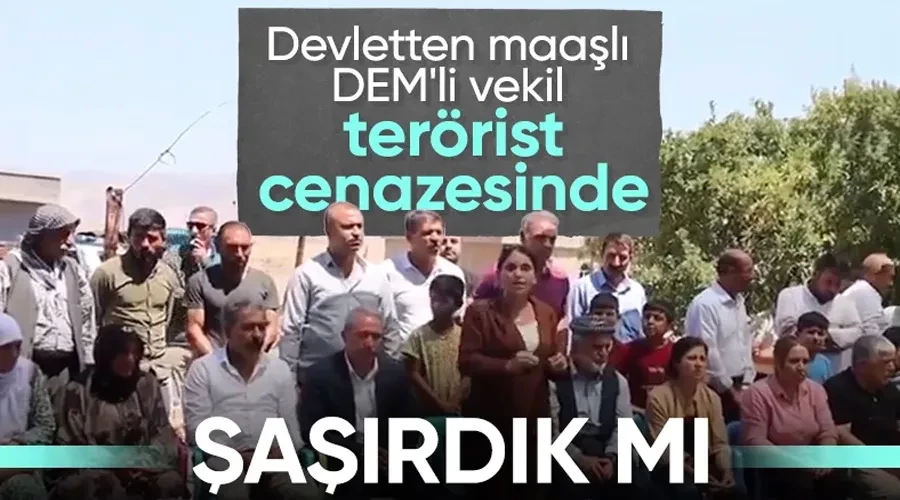 DEM Partili Nevruz Uysal Aslan terörist cenazesine katıldı: Türkiye