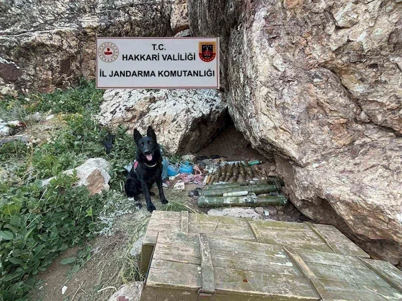 Hakkari’de 2 katlı sığınakta mühimmat ele geçirildi