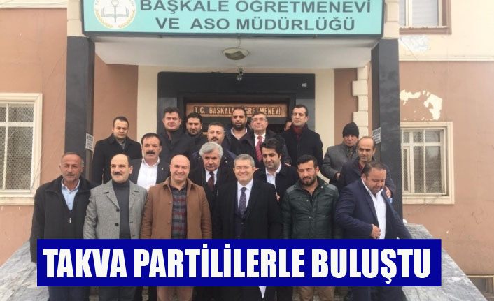 Necdet Takva, partililerle buluştu