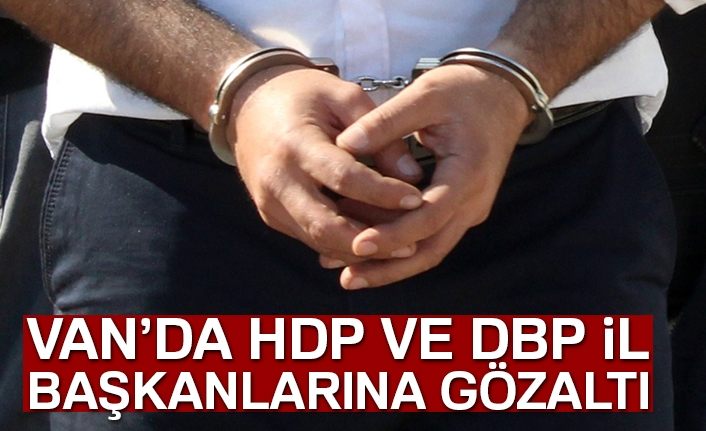 Van’da HDP ve DBP il başkanlarına gözaltı