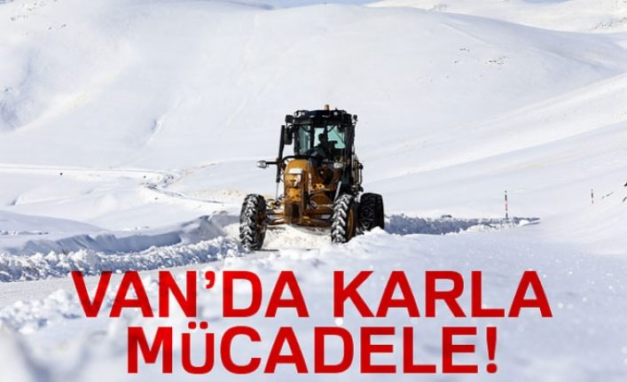 Van’da karla mücadele çalışması