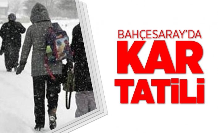 Bahçesaray’da kar tatili