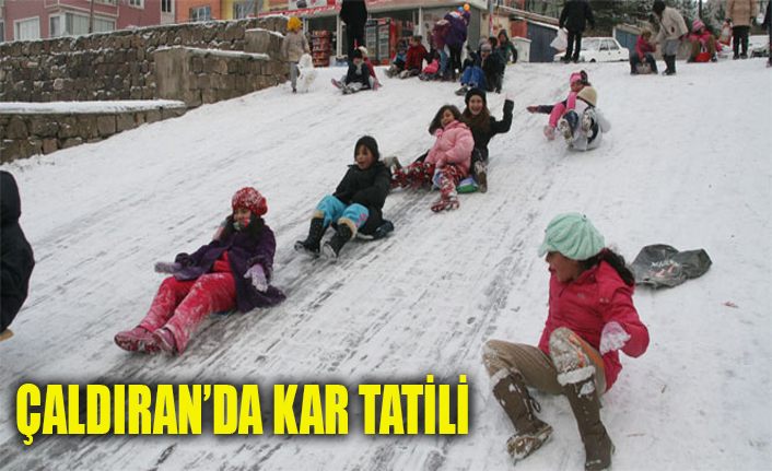 Çaldıran’da kar tatili