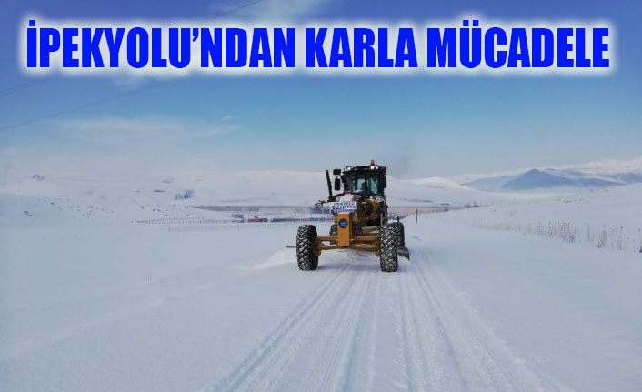 İpekyolu Belediyesinden karla mücadele çalışması