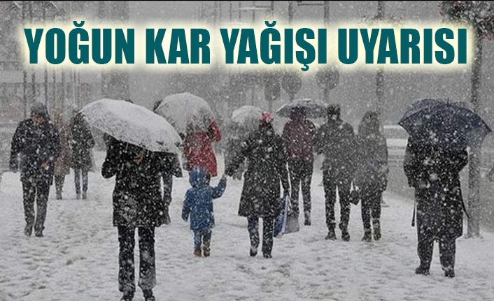 Meteorolojiden yoğun kar yağışı uyarısı