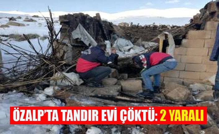 Özalp'ta tandır evi çöktü: 2 yaralı
